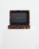 Meadowlark - Velvet Jewellery Box Leopard + Black Lining Small