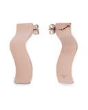 Rosefield - Lois Wave Charm Earrings Rose Gold