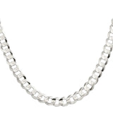 Brent Weatherall - Sterling Silver Hammered Curb Chain Light Weight 60cm
