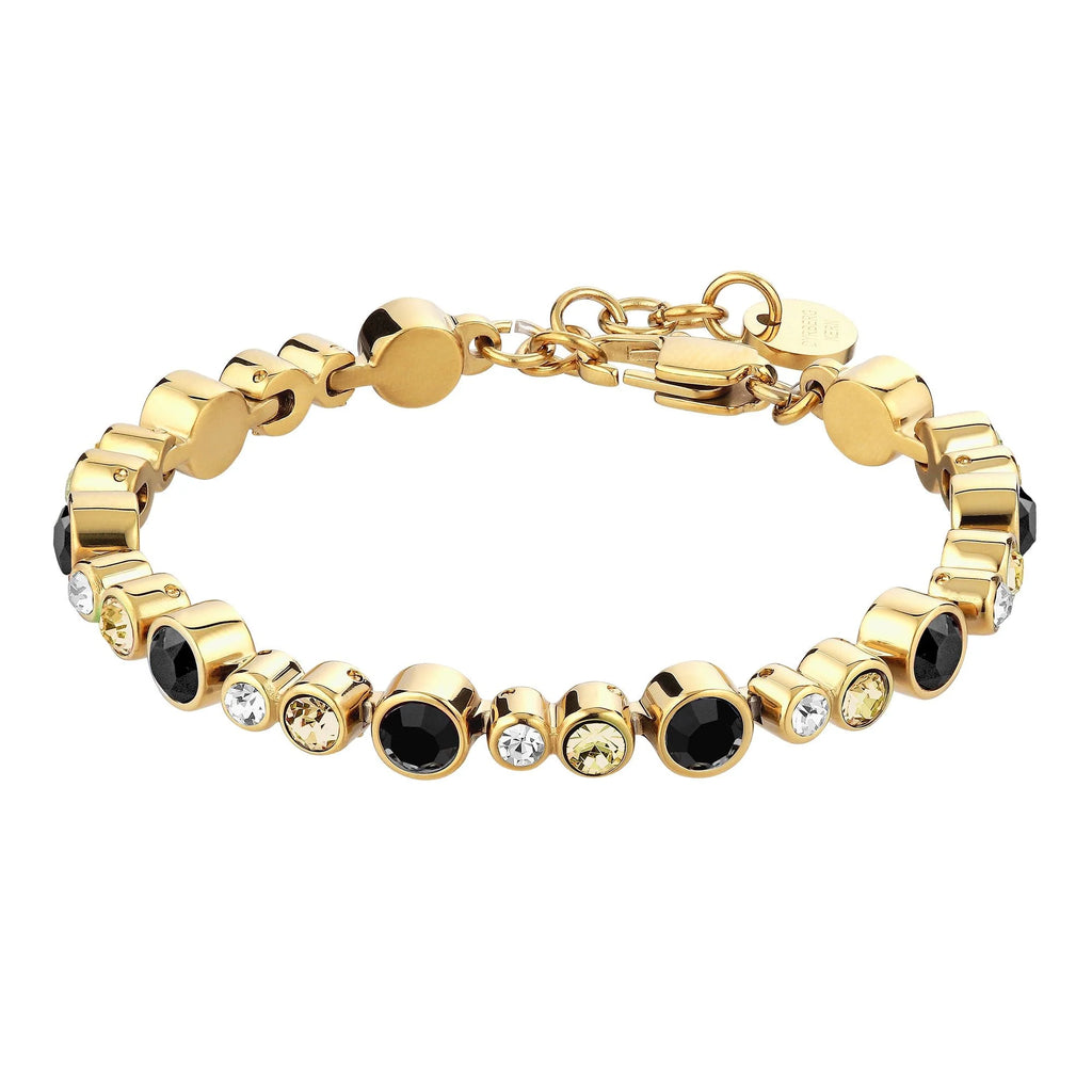 Dyrberg/Kern Teresia Gold Tennis Bracelet Golden Black – Brent
