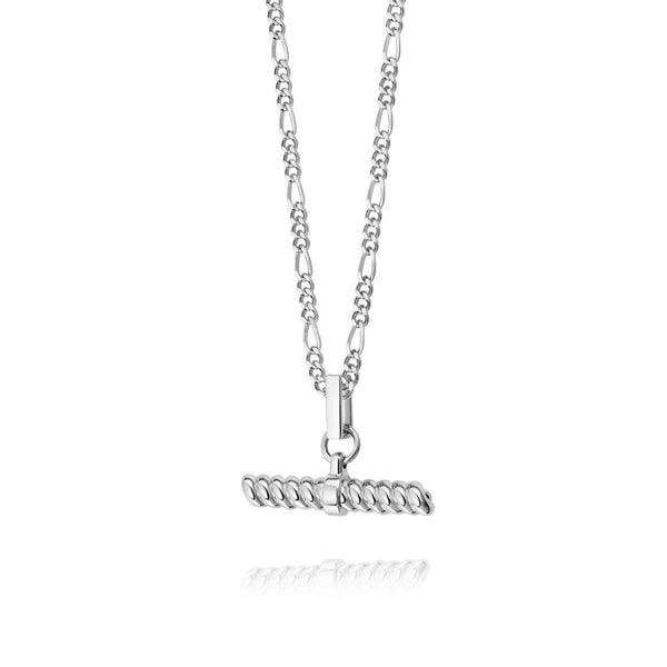 Daisy London - Treasures Rope T Bar Necklace Silver