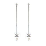 Boh Runga - Feather Kisses Pearl Drop Earrings