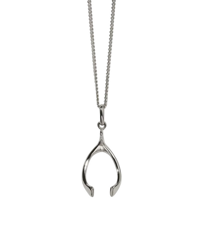 Meadowlark - Wishbone Charm Necklace Sterling Silver