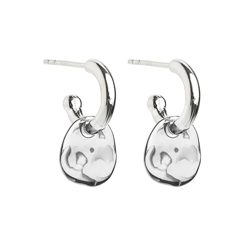 Najo - Shard Silver Hoop Earrings