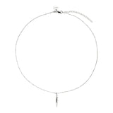 Najo - Chilli Drop Silver Necklace