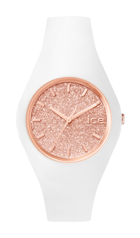 Ice Glitter Rose Gold Unisex Watch