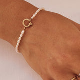 Edblad - Collier Pearl Bracelet - White/Gold