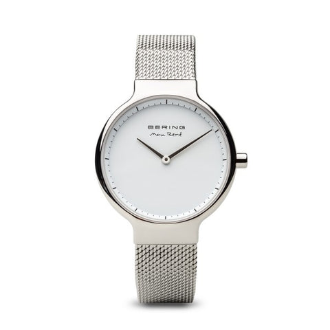 Bering Max René / Polished Silver / Silver Mesh (31mm)  / 15531-004
