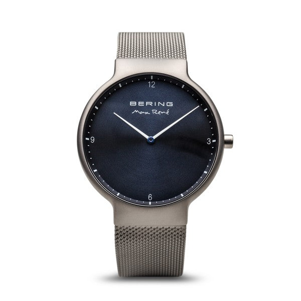 Bering Max René / Brushed Grey | Silver Mesh (40mm) / 15540-077