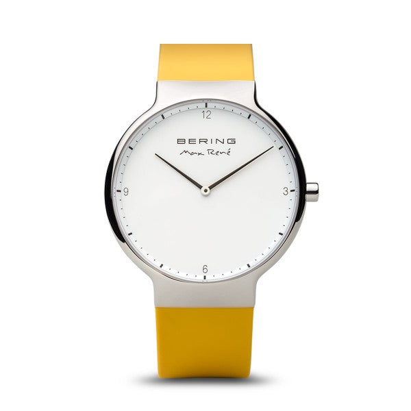 Bering Max René / Polished Silver / Yellow (40mm) / 15540-600
