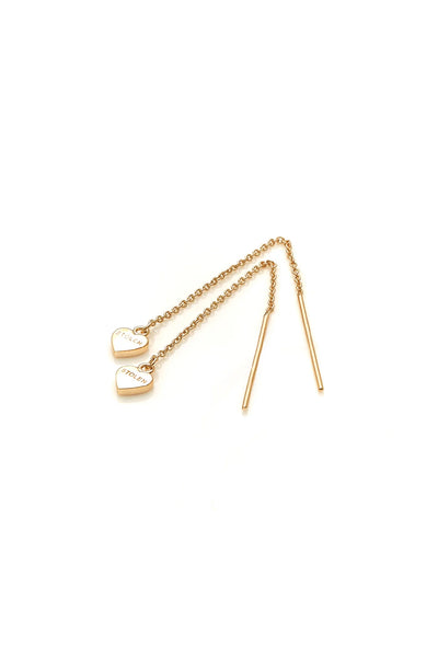 Stolen Girlfriends Club - Heart Thread Earring Gold Plated