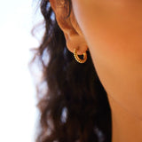Najo - Chia Hoop Earrings Gold Plated