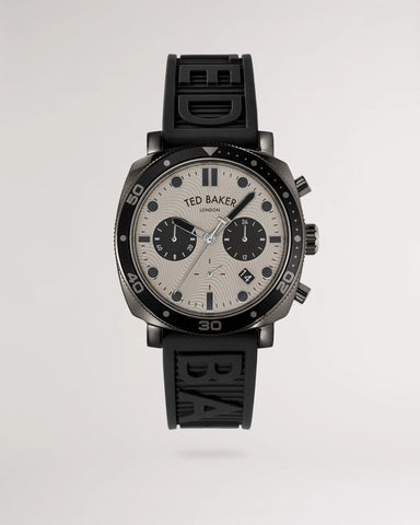 Ted Baker - Black Silicone Strap Watch