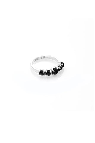 Stolen Girlfriends Club - Halo Cluster Ring - Onyx