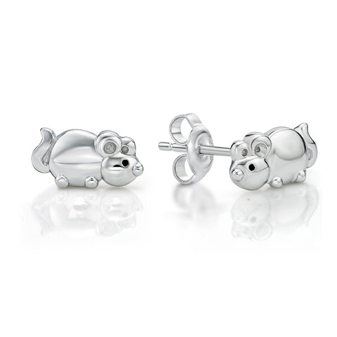 Silver Mouse Studs