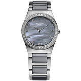 Bering Ladies Grey Ceramic & Steel Watch 32426-789