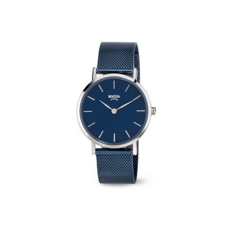 Boccia - Blue Titanium Stainless Steel Strap Watch