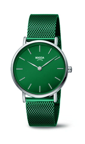 Boccia - Green Titanium Stainless Steel Strap Watch