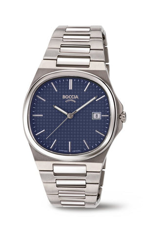 Boccia - Titanium Watch With Blue Face