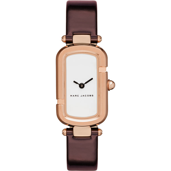 Marc Jacobs Burgundy Leather Strap Watch