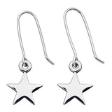 Karen Walker Star Drop Earrings - Silver