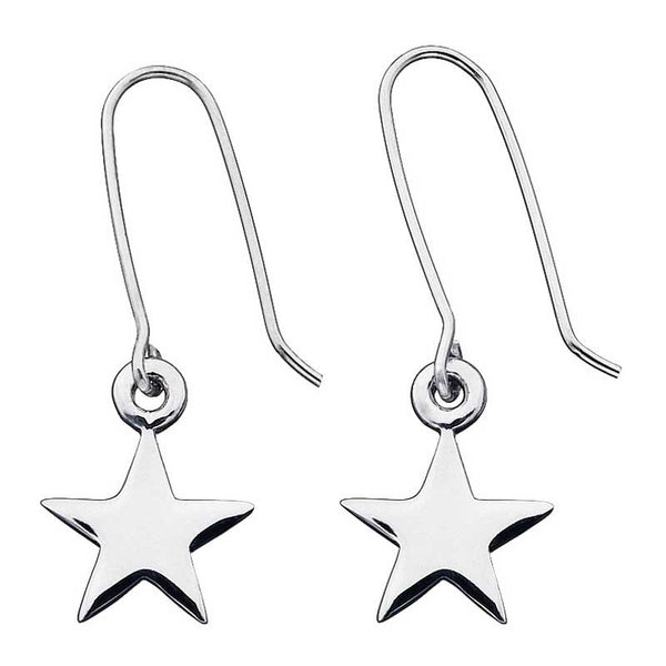 Karen Walker Star Drop Earrings - Silver