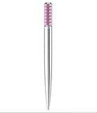 Swarovski - Ballpoint pen, Pink, Chrome Plated
