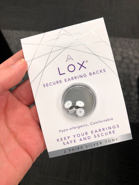 Lox Secure Earring Backs - Silver