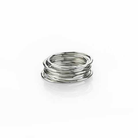Boh Runga Small But Perfectly Formed Lil Perfect Circle Stacker Rings - Size K