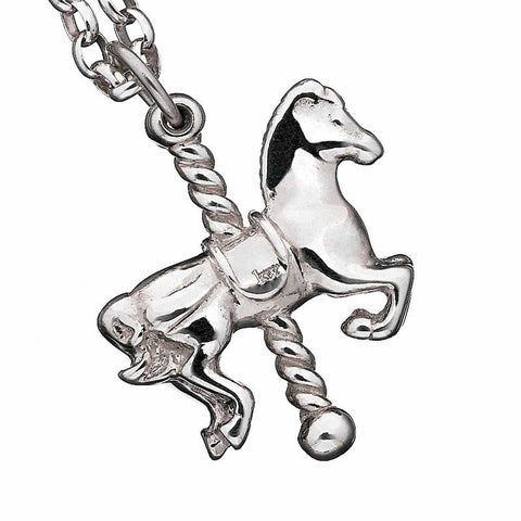Karen Walker Carousel Horse Pendant - Silver