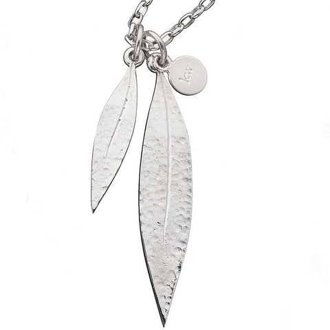 Karen Walker Double Leaf Pendant - Silver