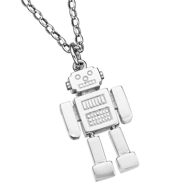 Karen Walker Robot Man (Mr Robot) Pendant - Silver