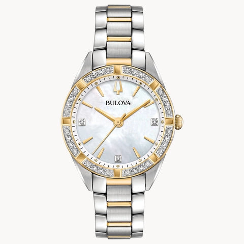 Bulova - Classic Women's Mother of Pearl + Diamond Watch