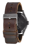 Nixon - Sentry Leather Watch Gunmetal/Black/Brown