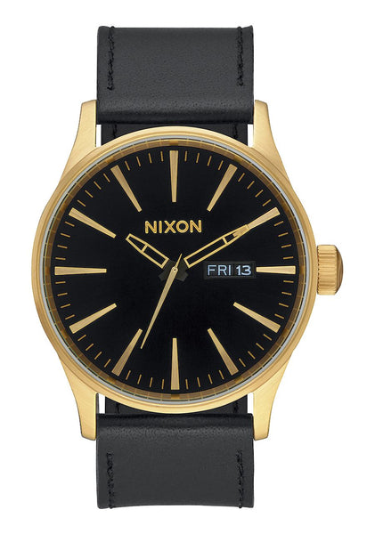 Nixon Sentry Leather - Gold / Black