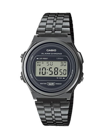 Casio - Vintage Digital Round Gray Watch