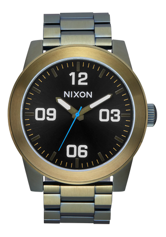 Nixon - Corporal Stainless Steel Watch Black Sunray/Surplus
