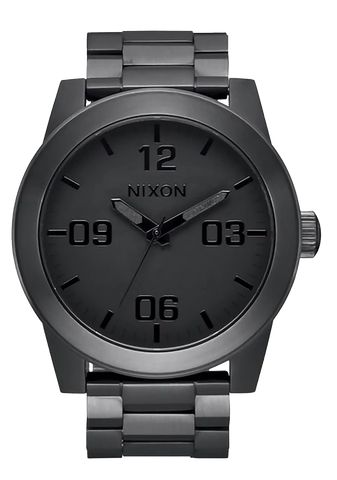 Nixon - Corporal Stainless Steel Watch - All Gunmetal/Black