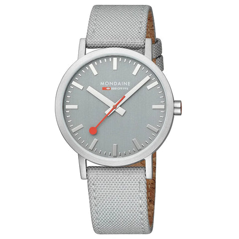 Mondaine - Classic 40mm Gray Watch