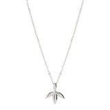 Najo - Silver Hanging Leaf Necklace
