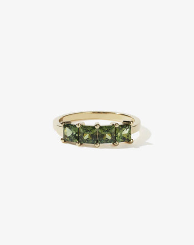 Meadowlark - Agnes Ring 9ct Yellow Gold, Green Sapphire