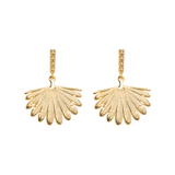Boh Runga - Gold Plated Rocksteady Fan Tail Midi Earrings