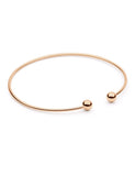 Kiss to the Night Rose Gold Silver Bangle