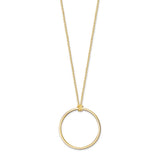 Thomas Sabo Charm Club Yellow Gold Plated Circle Chain Necklace - CX0252Y-70