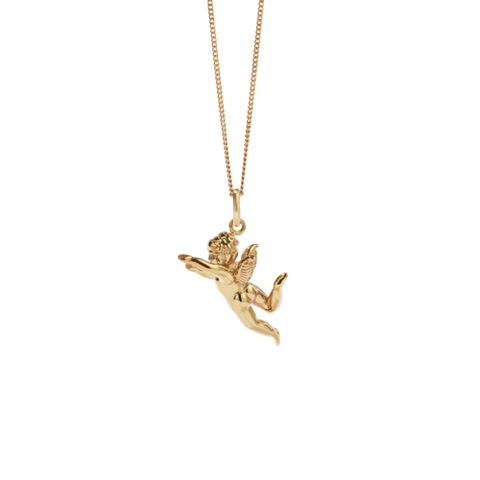Meadowlark - Cherub Charm Necklace Gold Plated