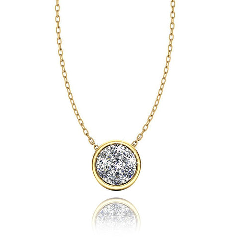 Love In A Jewel Chic Pendant - 9ct Yellow Gold with Diamonds