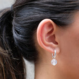 Najo - Jellydrop Silver Quartz Earring