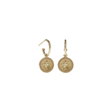 Meadowlark Amulet Peace Earrings - Gold Plate & Green Sapphire