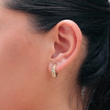 Najo - Cafe Yellow Gold Stud Earring