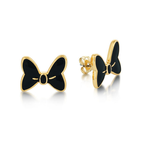 Couture Kingdom Minnie Mouse Black Bow Studs